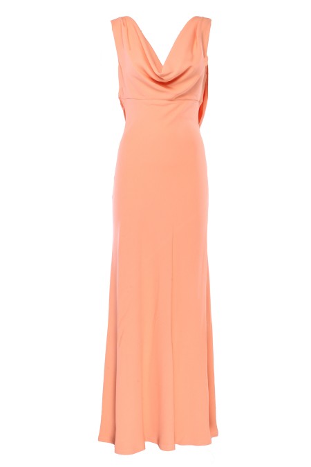 Shop CLIPS  Dress: Long dress clips.
V-neck
Sleeveless.
Back neckline with sequin detail.
Long.
Regular fit.
Composition: 100% Polyester.
Made in Italy.. Z098 9558-24